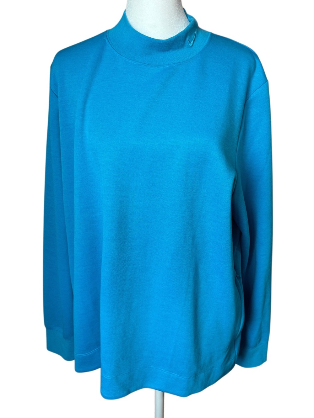 Nike Dri-FIT Blue Full Zip Mock Neck Jacket XL